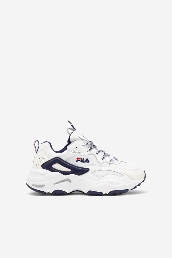 Fila Outlets White/Navy/Red big kids' ray tracer