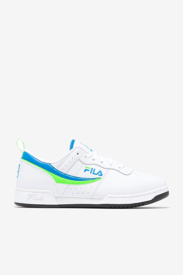 White/Green/Black Men's Original Fitness Fila Outlets