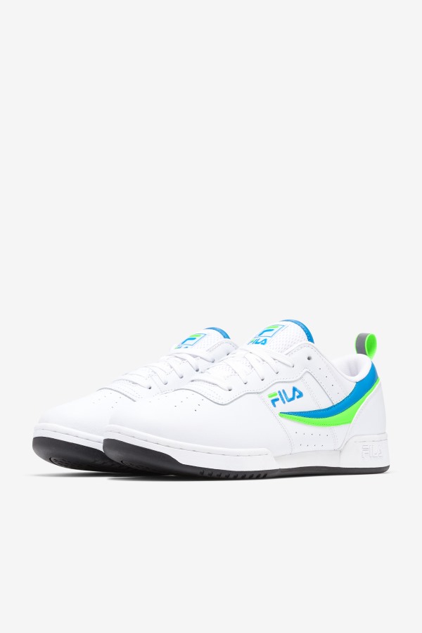 White/Green/Black Men\'s Original Fitness Fila Outlets