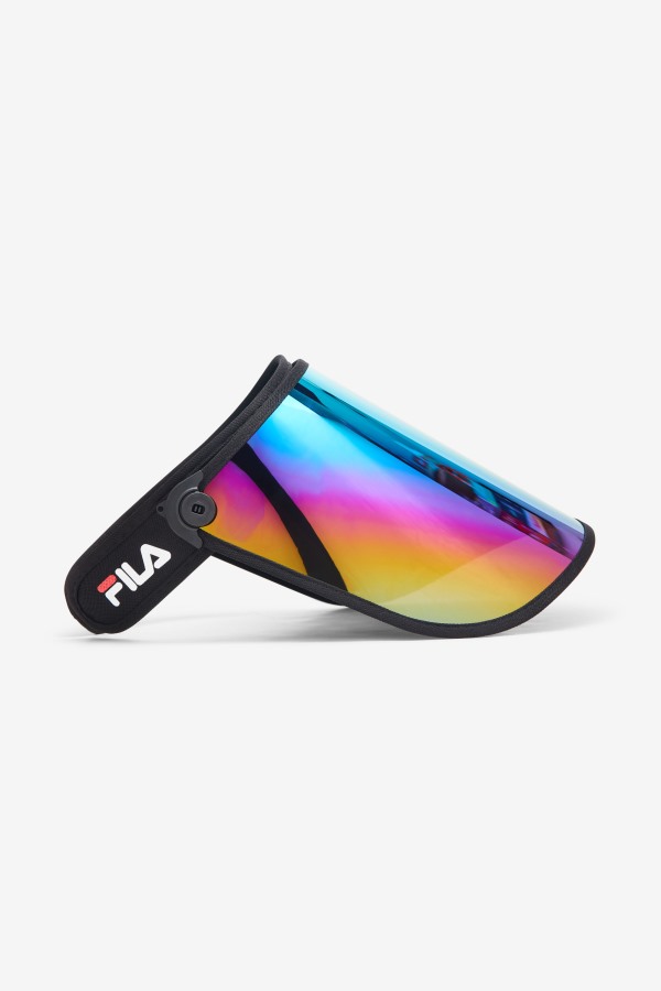 Fila Outlets Plastic Face Shield Black/Iridescent