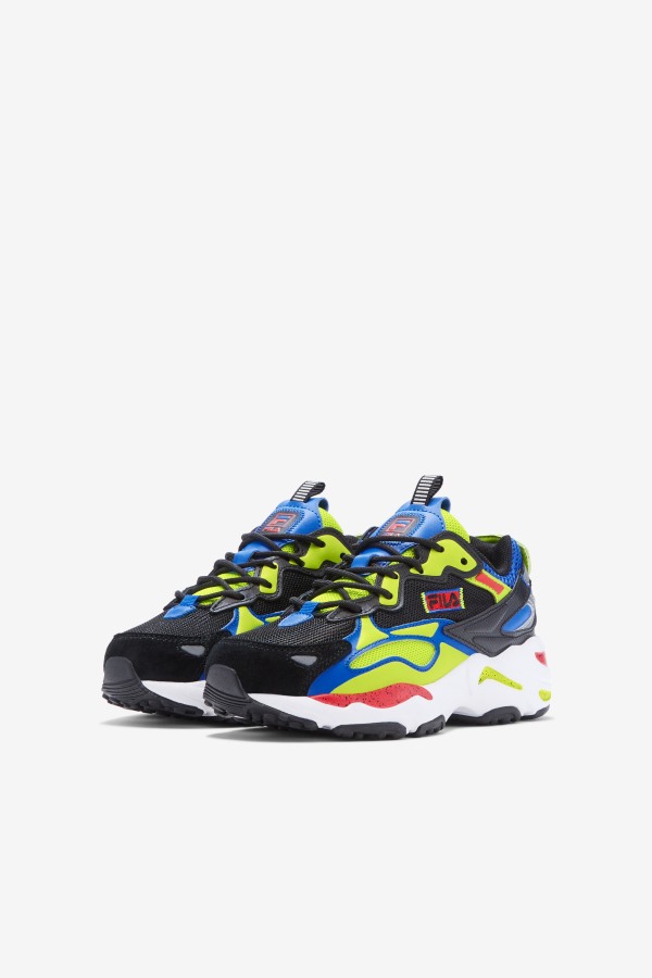 Black/Blue/Red Little Kids\' Ray Tracer Apex Fila Outlets