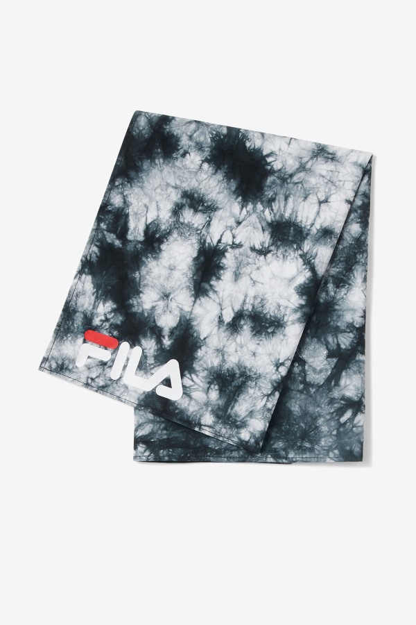 Black/White Black & White Tie Dye Bandana Fila Outlets