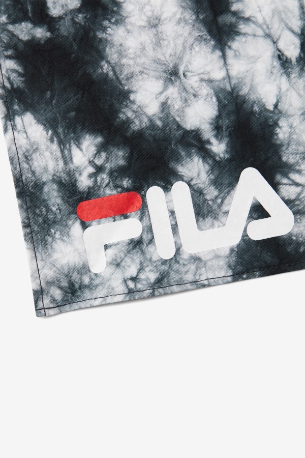 Black/White Black & White Tie Dye Bandana Fila Outlets