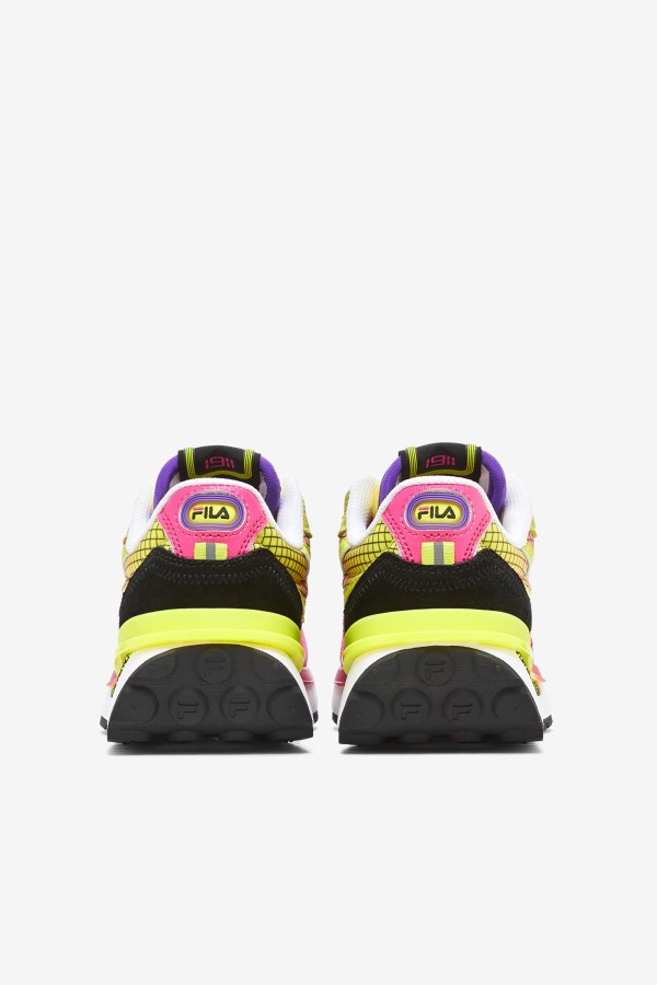 Pink Glo/Sulphur/White Fila Outlets Little Kids\' Renno