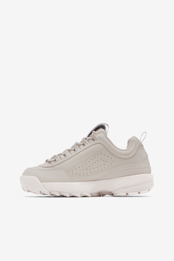 Silver Gray/White Sand Fila Outlets Women\'s Disruptor 2 Premium