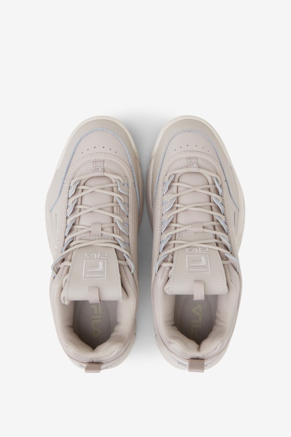 Silver Gray/White Sand Fila Outlets Women\'s Disruptor 2 Premium