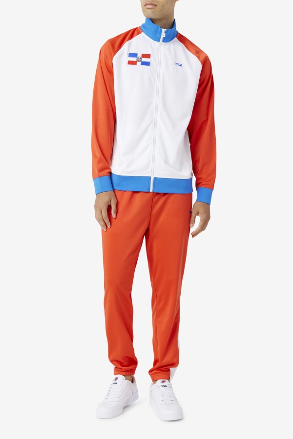 Dominican Republic Pant Fiery Red/White Fila Outlets