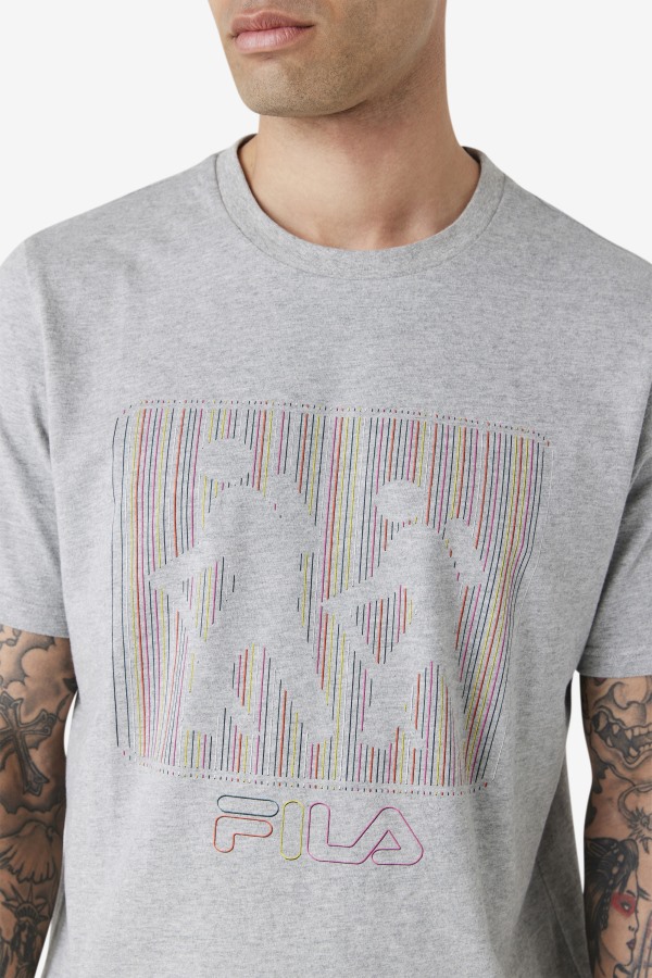 Heather Grey Fila Outlets Visuri Tee