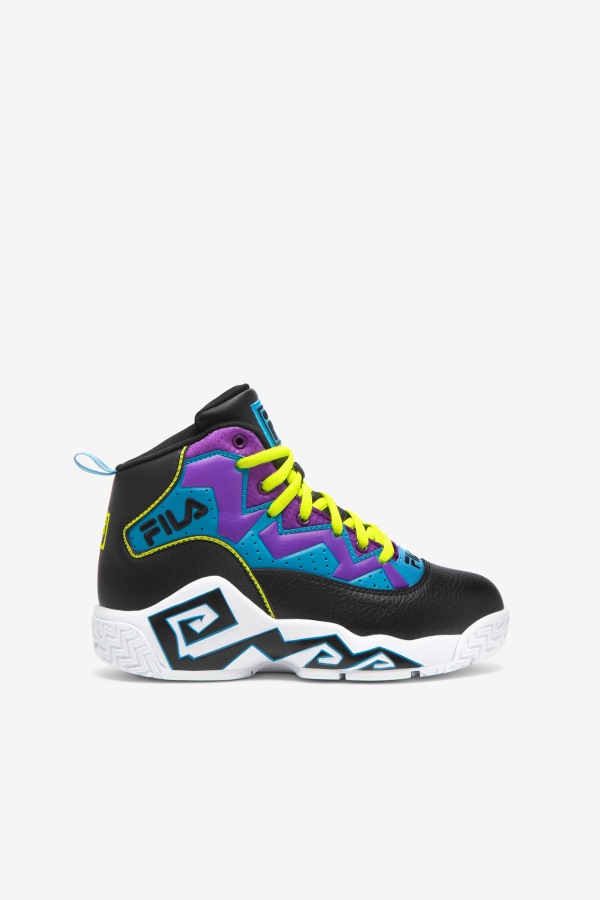 Black/Yellow/Purple Big Kids' Mb Fila Outlets