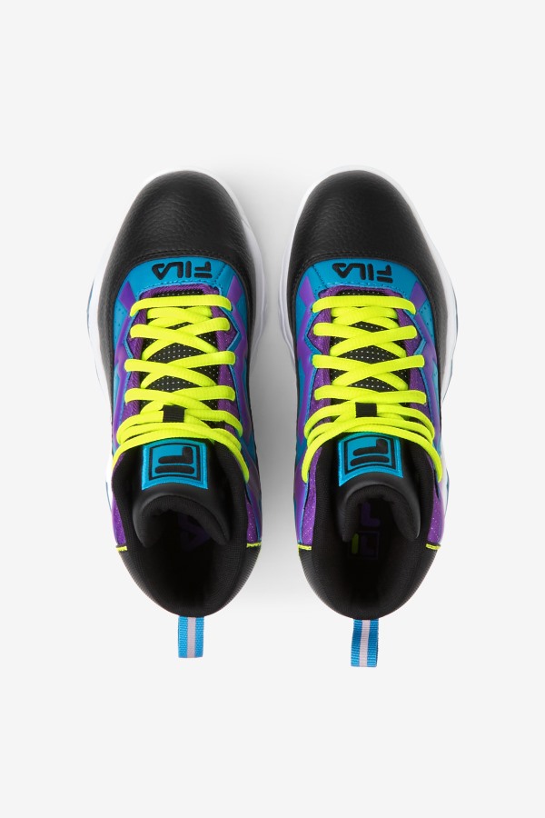 Black/Yellow/Purple Big Kids\' Mb Fila Outlets