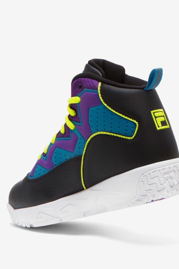 Black/Yellow/Purple Big Kids\' Mb Fila Outlets