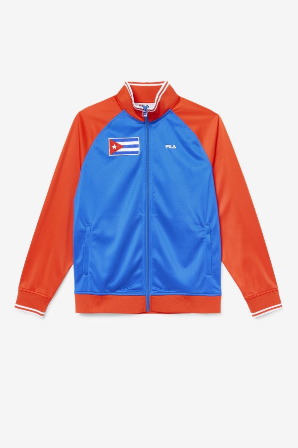 Cuba Track Jacket Fila Outlets Fiery Red/White/Blue