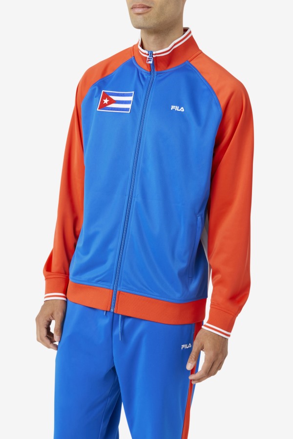 Cuba Track Jacket Fila Outlets Fiery Red/White/Blue