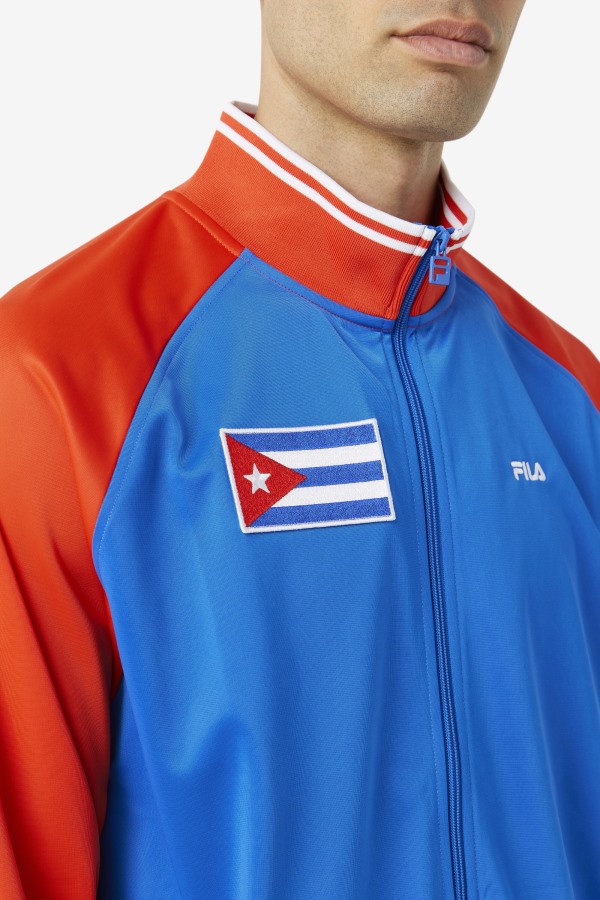 Cuba Track Jacket Fila Outlets Fiery Red/White/Blue