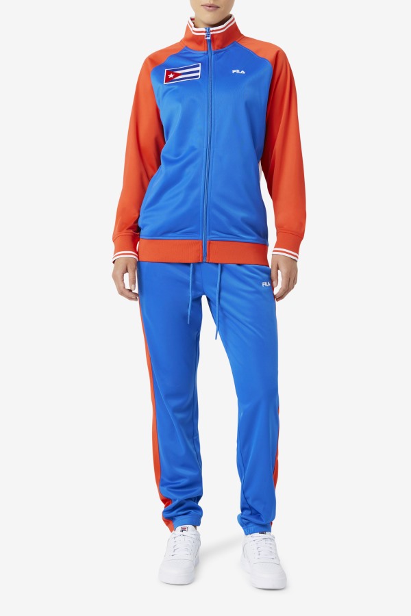 Cuba Track Jacket Fila Outlets Fiery Red/White/Blue