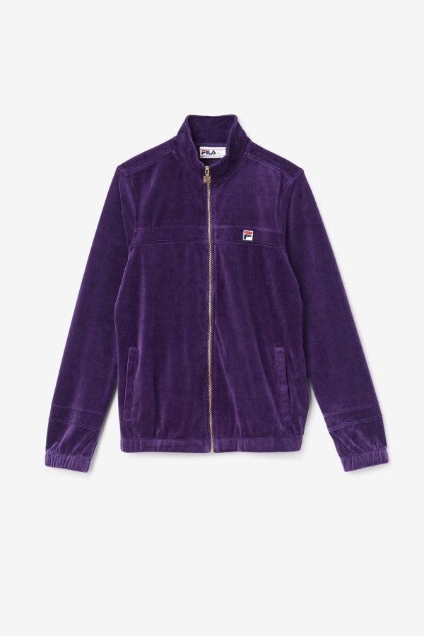 Ravid Velour Jacket Blackberry Cordial Fila Outlets