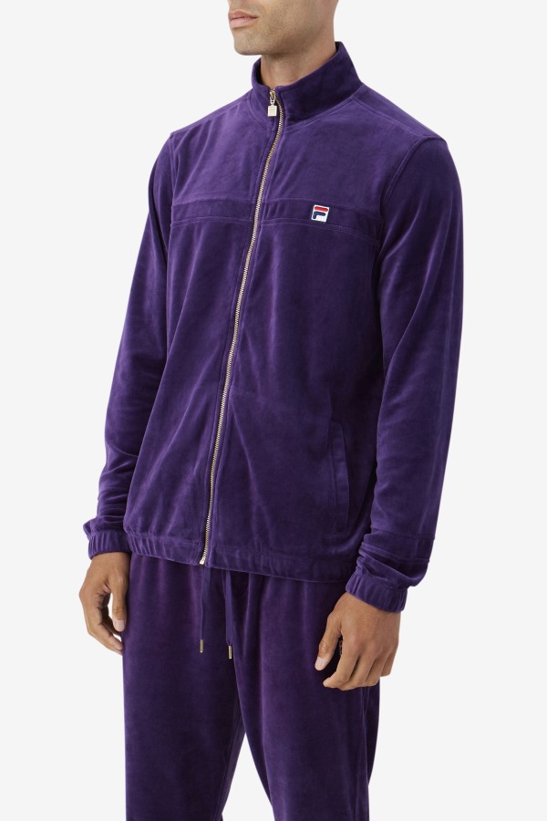 Ravid Velour Jacket Blackberry Cordial Fila Outlets