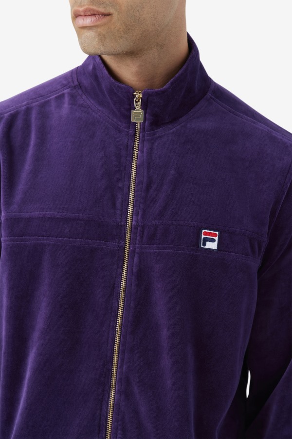 Ravid Velour Jacket Blackberry Cordial Fila Outlets