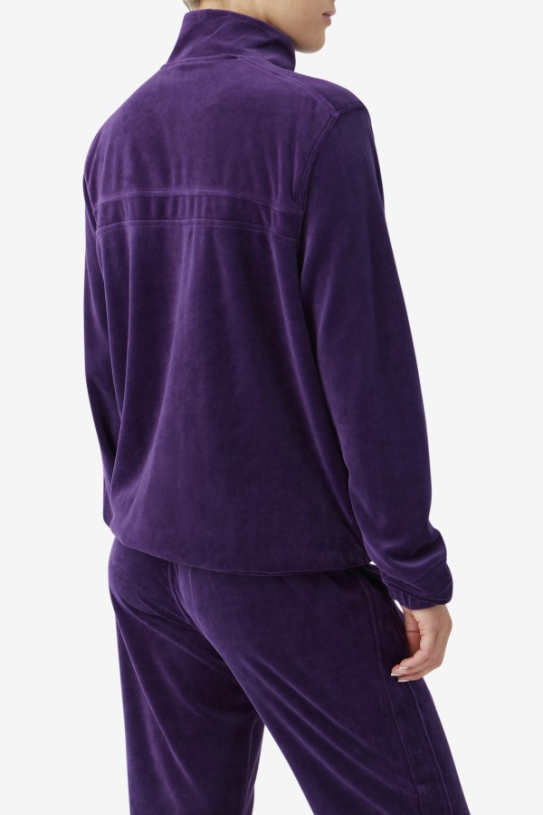 Ravid Velour Jacket Blackberry Cordial Fila Outlets
