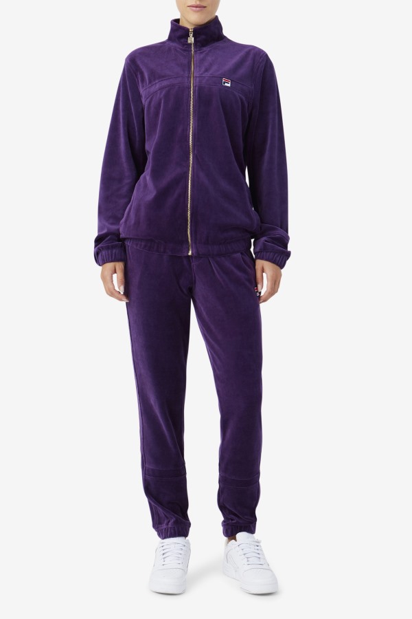 Ravid Velour Jacket Blackberry Cordial Fila Outlets