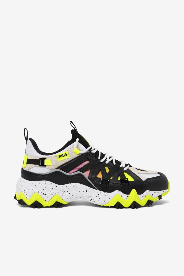Men's Excursion White/Black/Yellow Fila Outlets