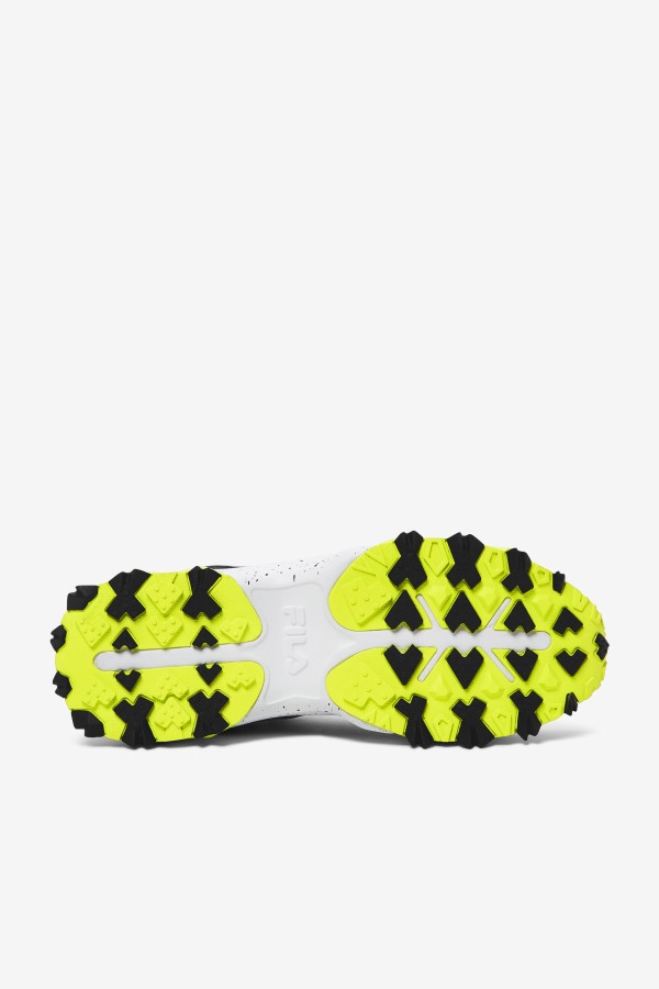 Men\'s Excursion White/Black/Yellow Fila Outlets