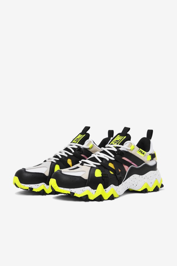 Men\'s Excursion White/Black/Yellow Fila Outlets