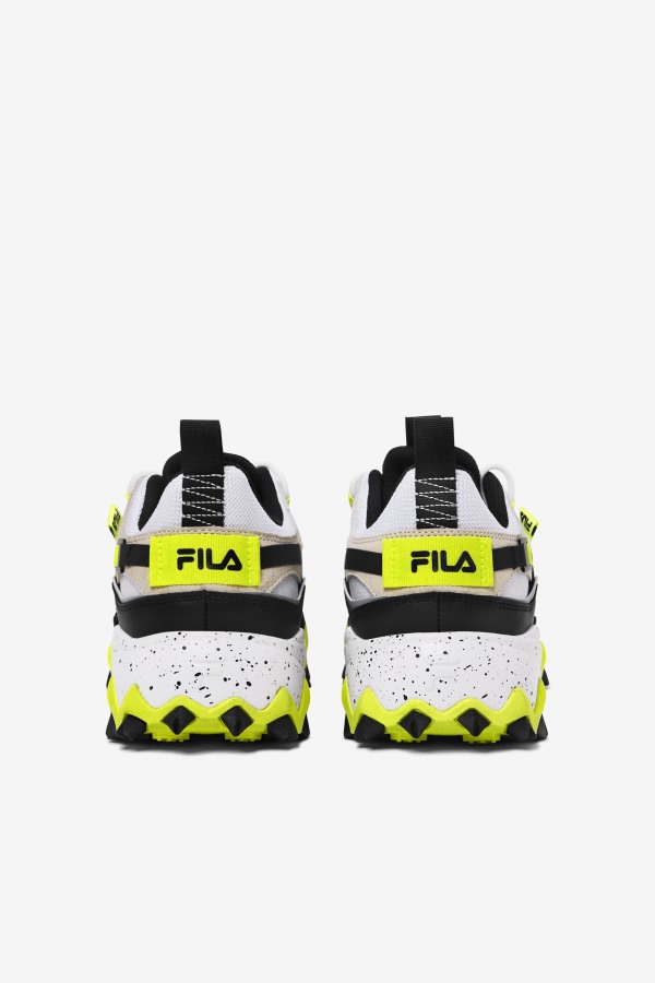 Men\'s Excursion White/Black/Yellow Fila Outlets