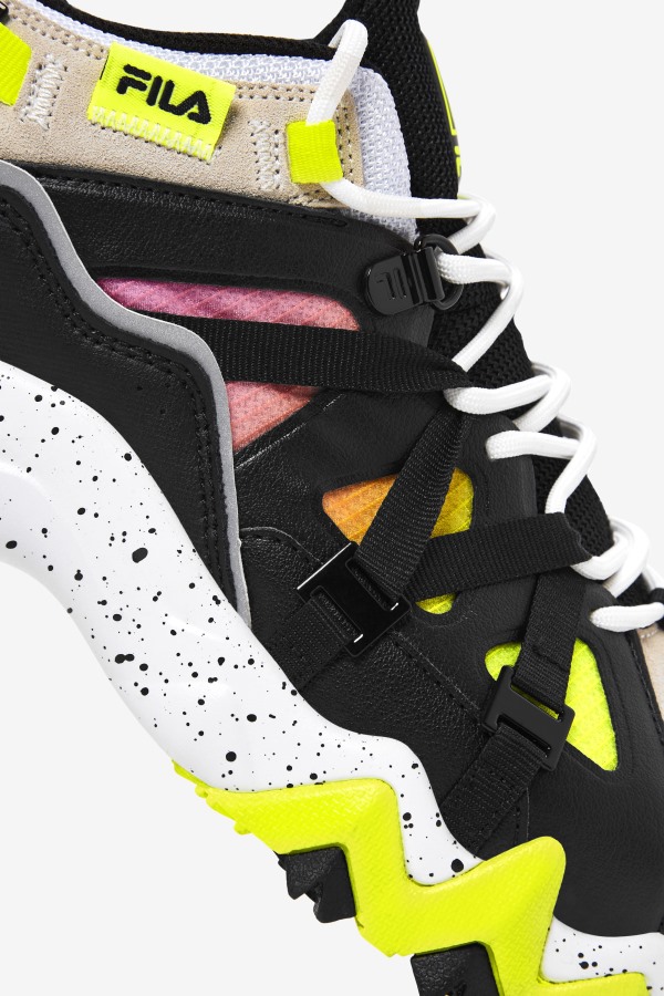 Men\'s Excursion White/Black/Yellow Fila Outlets