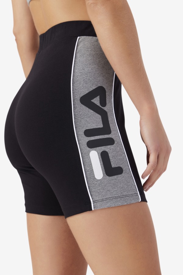 Davina Bike Short Fila Outlets Black/Heather/White