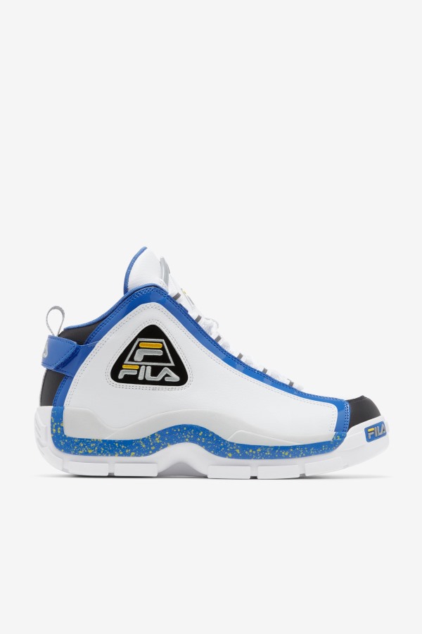 Fila Outlets Men's Grant Hill 2 White/Nebulas Blue/Lemon