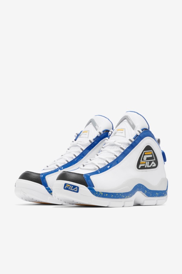 Fila Outlets Men\'s Grant Hill 2 White/Nebulas Blue/Lemon
