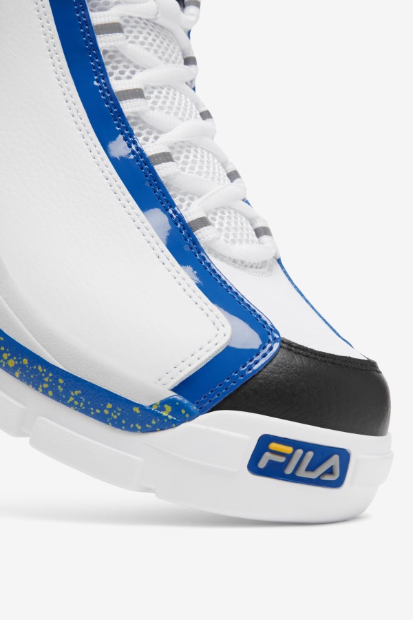 Fila Outlets Men\'s Grant Hill 2 White/Nebulas Blue/Lemon