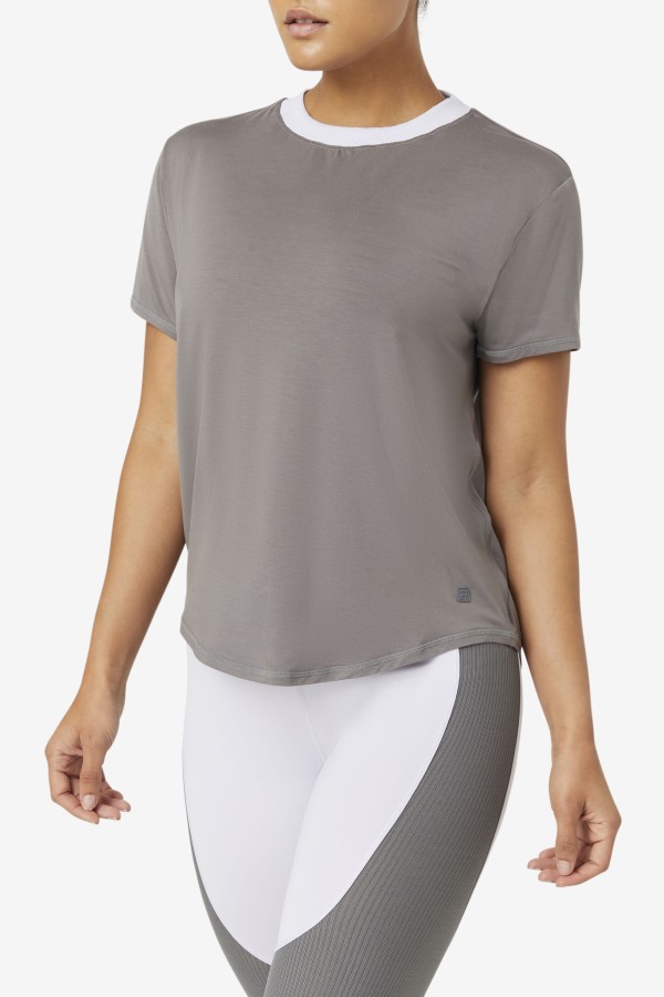 Fila Outlets Gargoyle Fi-Lux Short Sleeve Top