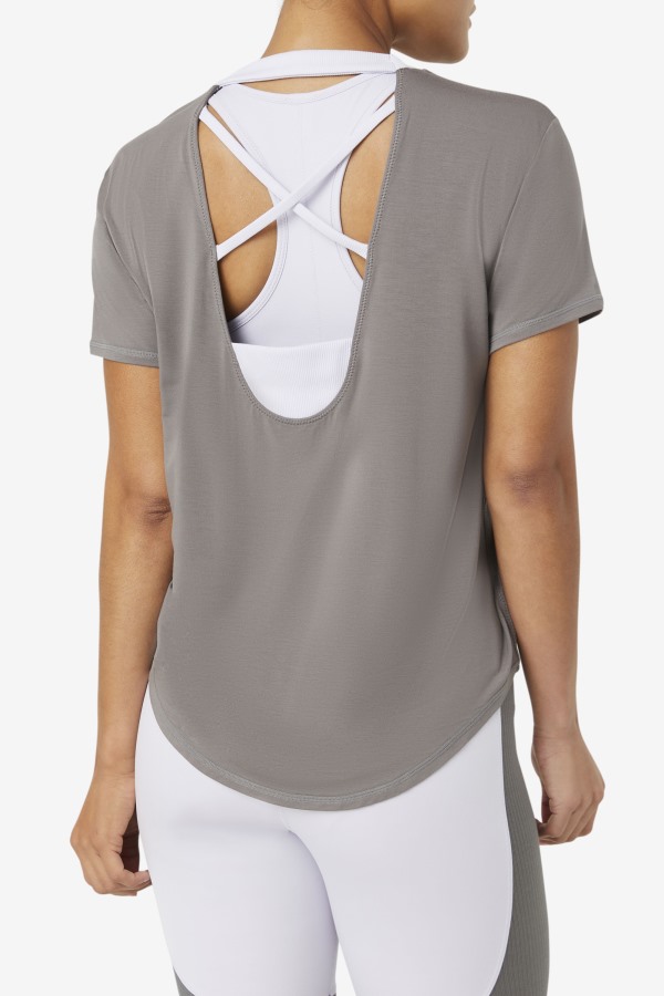 Fila Outlets Gargoyle Fi-Lux Short Sleeve Top