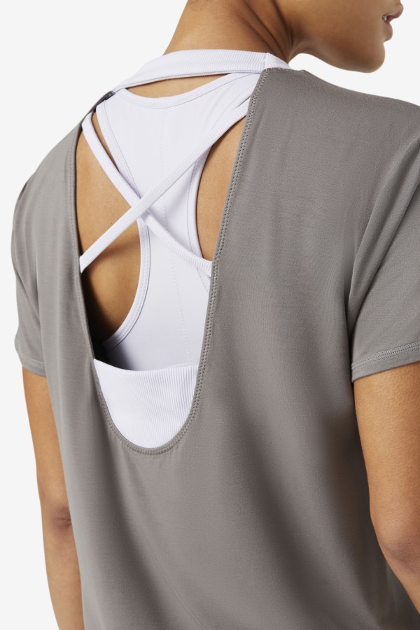 Fila Outlets Gargoyle Fi-Lux Short Sleeve Top