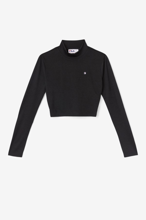 Black Fila Outlets Luise Turtleneck Top