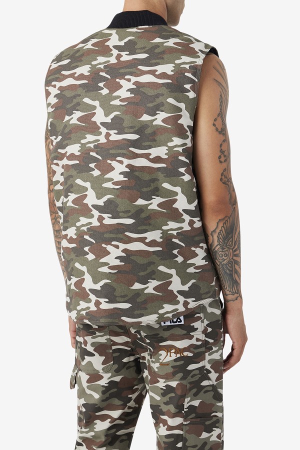 Fila Outlets Camo Print/Black 2Pac Vest