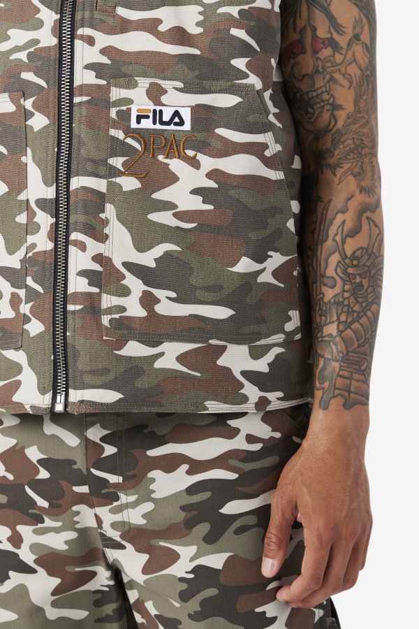 Fila Outlets Camo Print/Black 2Pac Vest