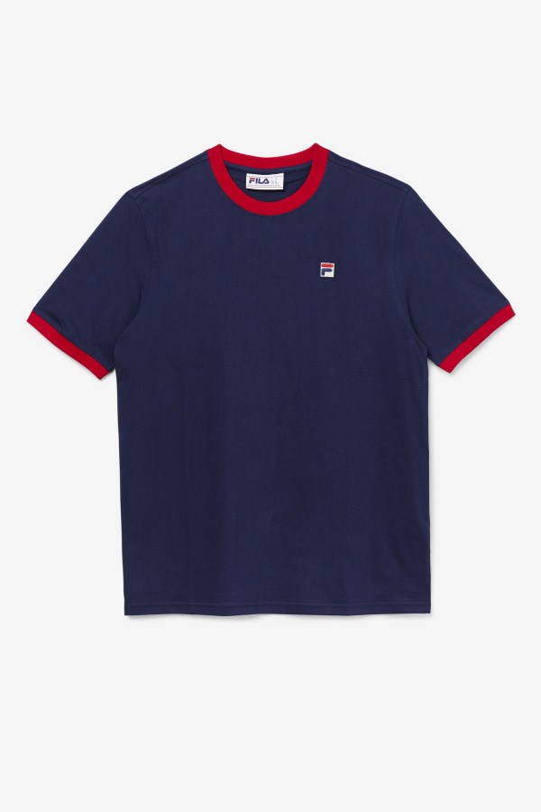 Marconi Ringer Tee Peacoat/Red Fila Outlets