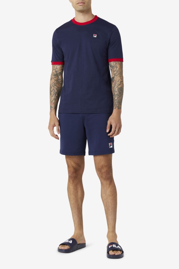 Marconi Ringer Tee Peacoat/Red Fila Outlets