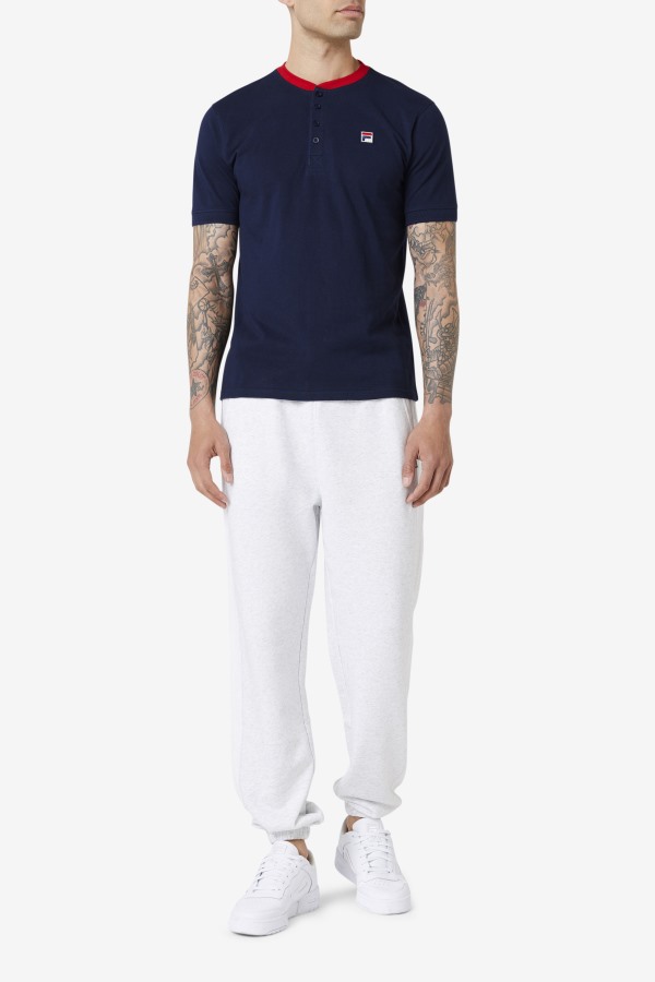 Navy/Red Ralph Henley Fila Outlets