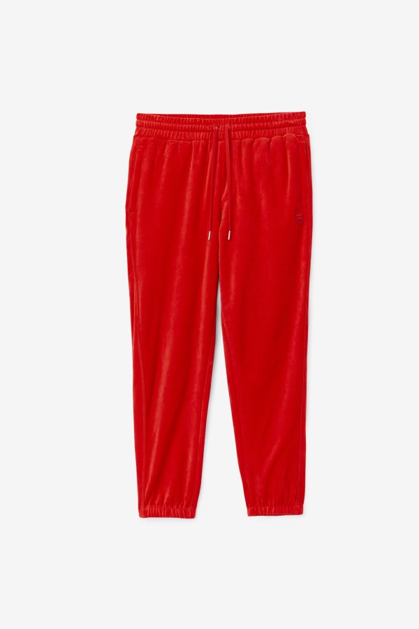 Red Deverall Velour Pant Fila Outlets