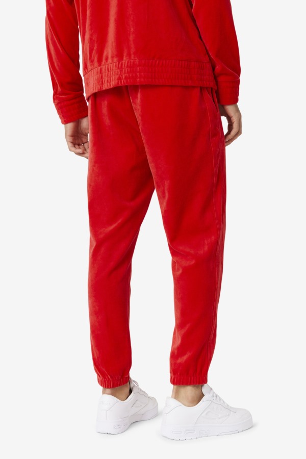 Red Deverall Velour Pant Fila Outlets