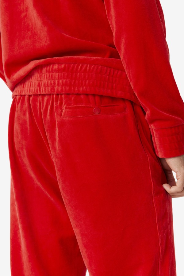 Red Deverall Velour Pant Fila Outlets