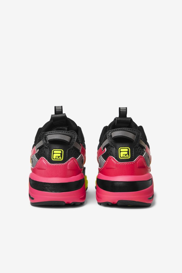 Fila Outlets Black/Yellow/Deep Pink Big Kids\' Ray Tracer Apex