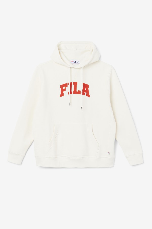 Fila Outlets Brook Hoodie Gardenia/Fiery Red