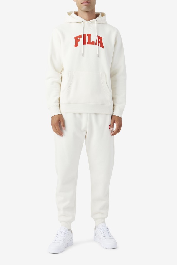 Fila Outlets Brook Hoodie Gardenia/Fiery Red
