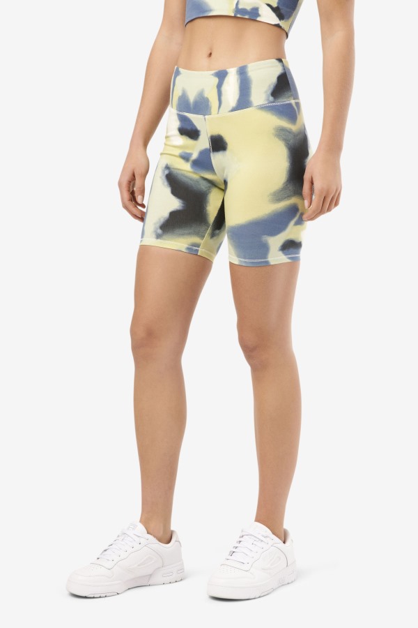 Dawn Bike Short Brushstroke Print Fila Outlets