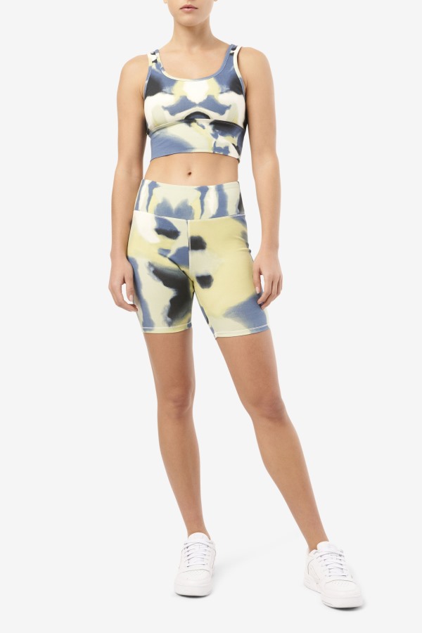 Dawn Bike Short Brushstroke Print Fila Outlets